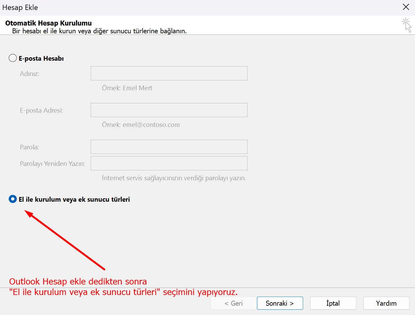 Outlook Resimli Kurulum