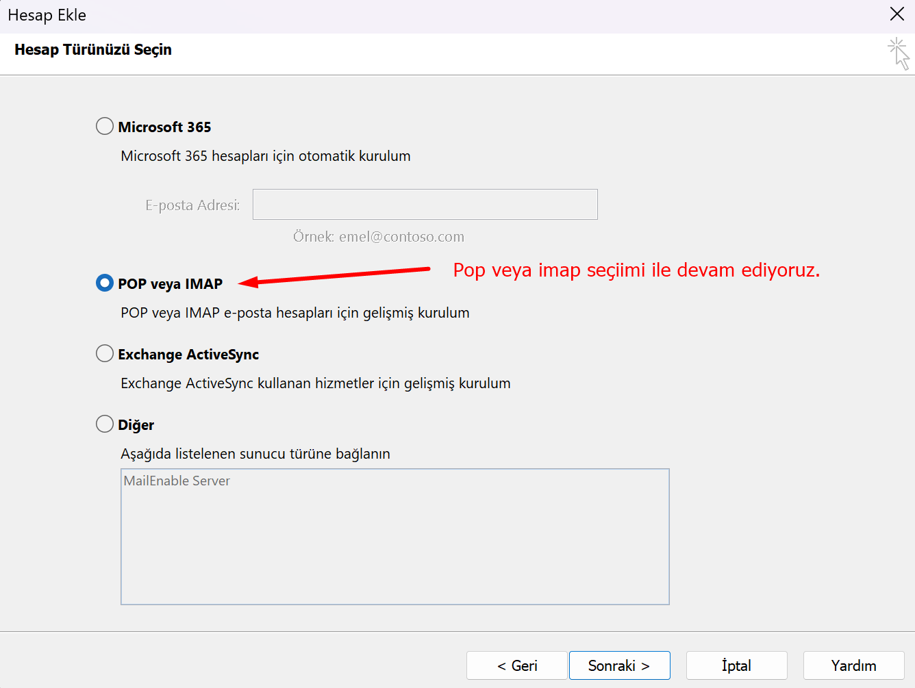 Outlook Resimli Kurulum