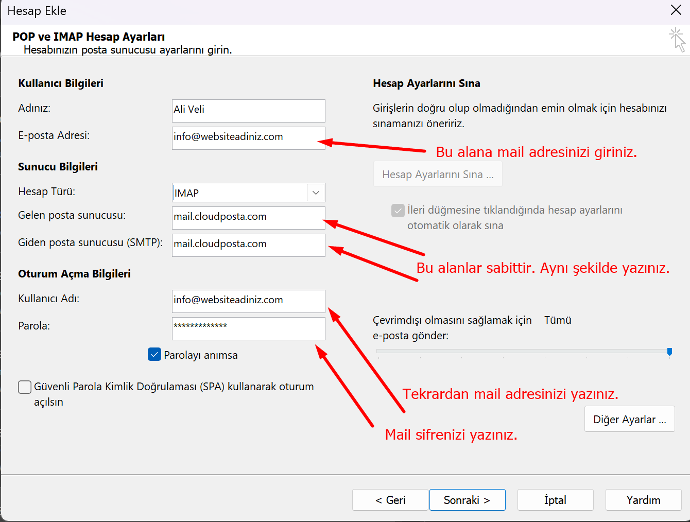 Outlook Resimli Kurulum