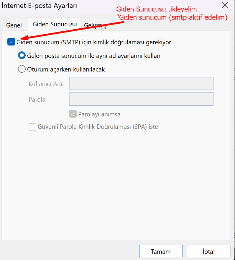 Outlook Resimli Kurulum